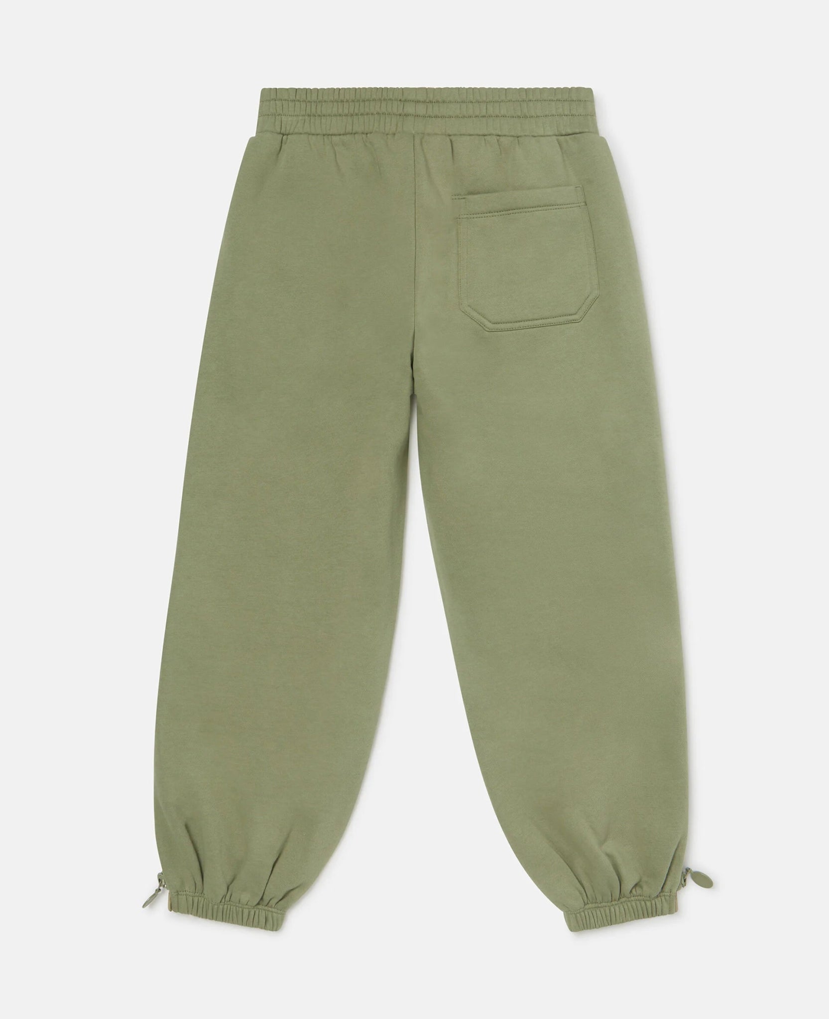 PANTALONE VERDE CON LOGO IN GOMMA STELLA MCCARTNEY - Angel Luxury