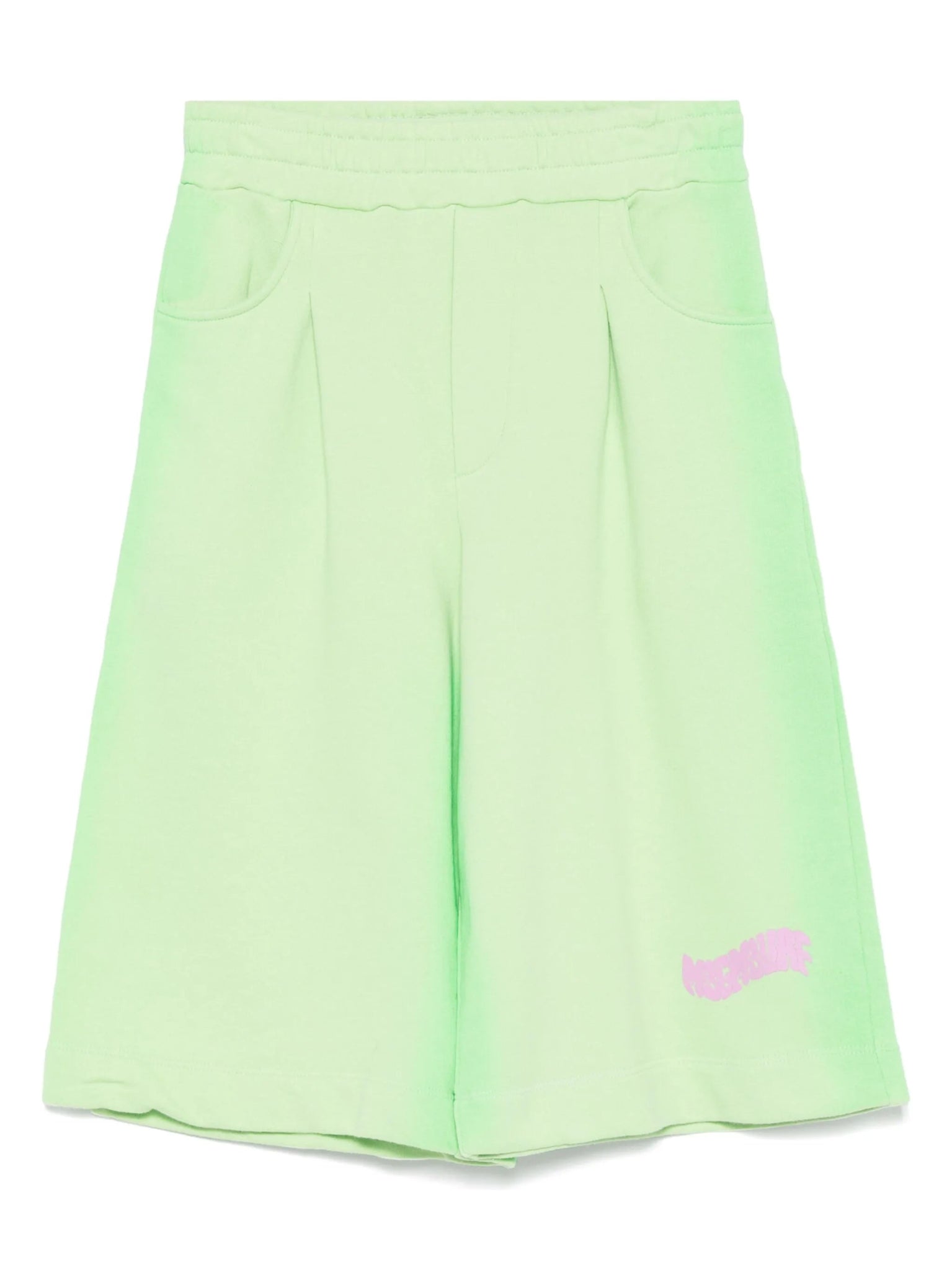 PANTALONE VERDE CON LOGO ROSA MSGM - Angel Luxury