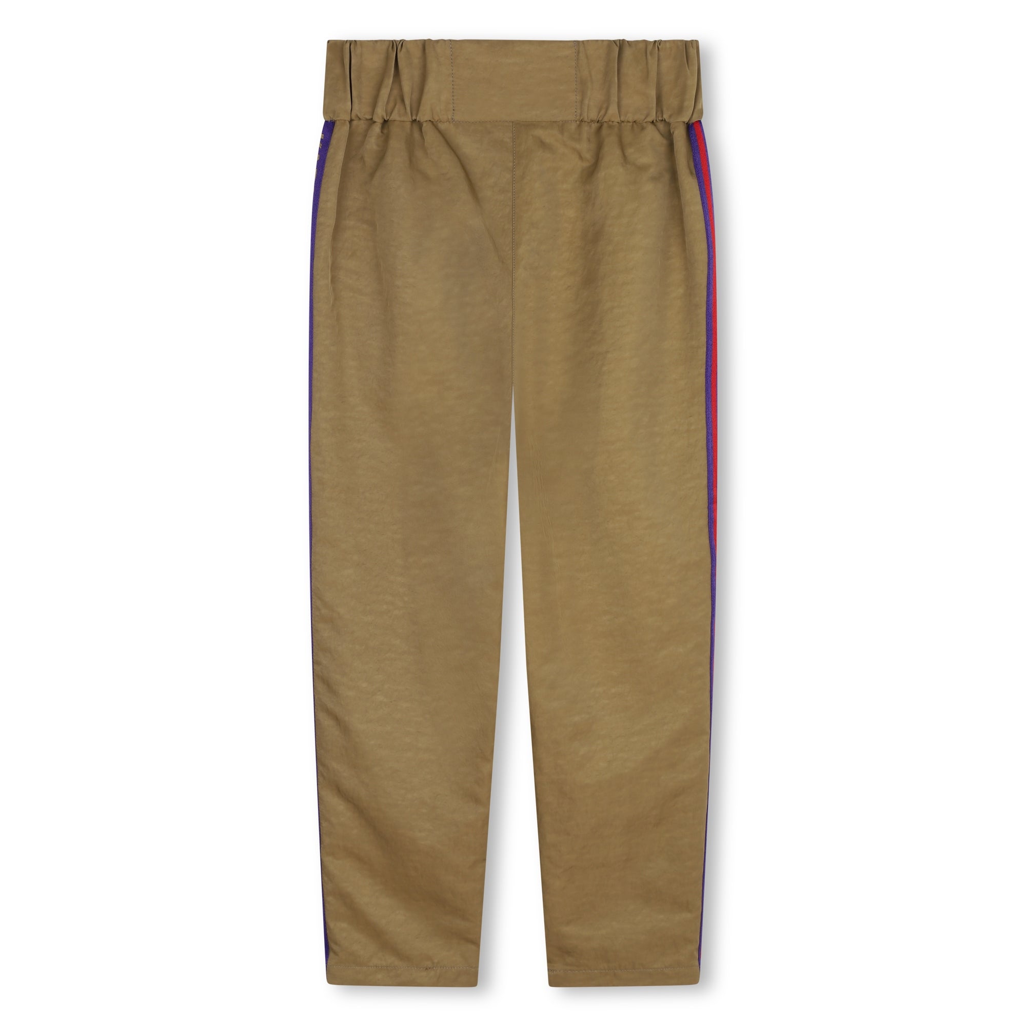 PANTALONI BEIGE CON BANDE A RIGHE KARL LAGERFELD - Angel Luxury