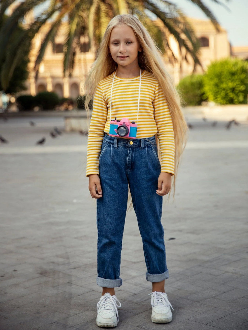 PANTALONI IN DENIM MINI RODINI - Angel Luxury