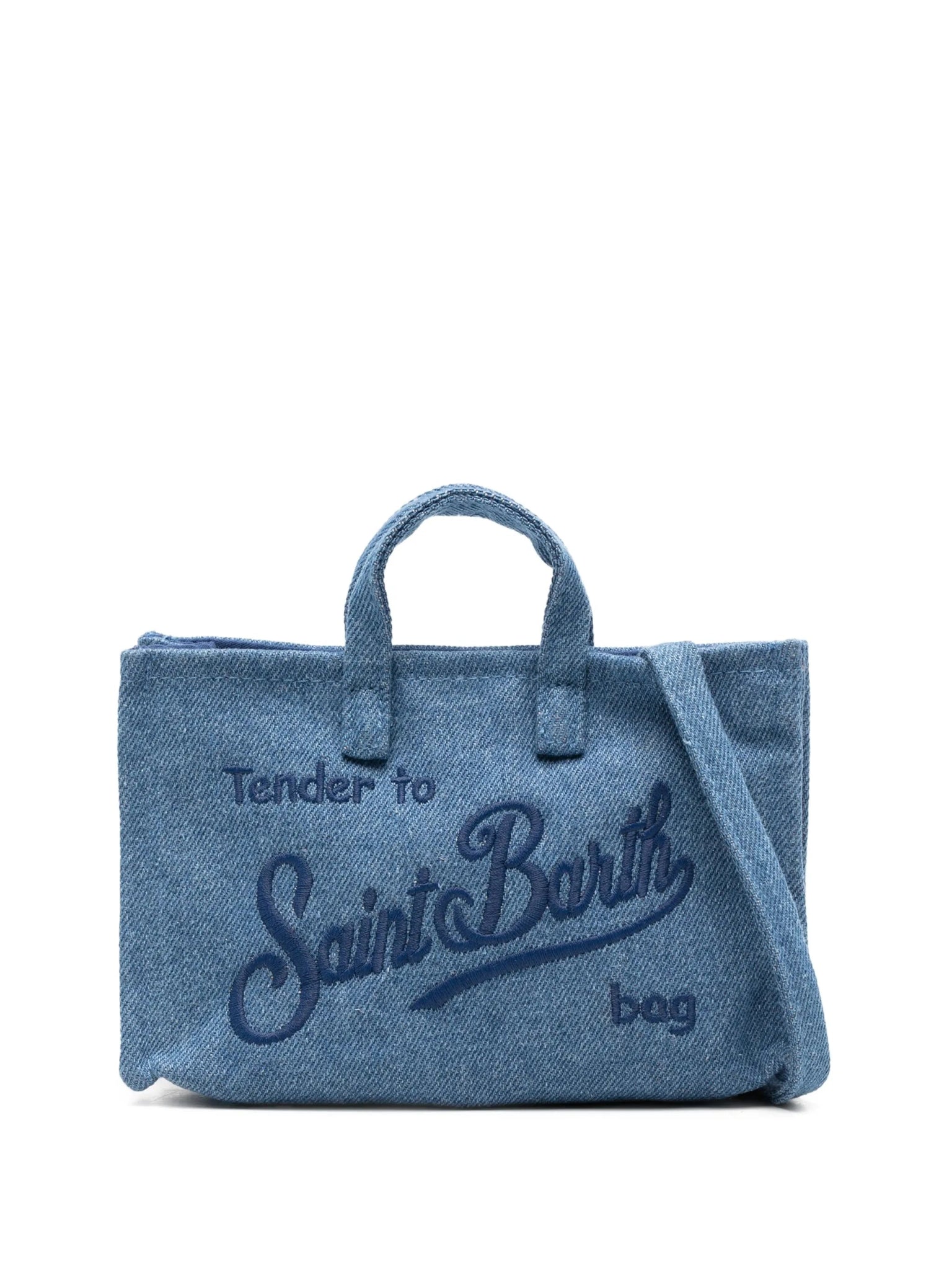 PHONE BAG IN DENIM BLU MC2 SAINT BARTH - Angel Luxury