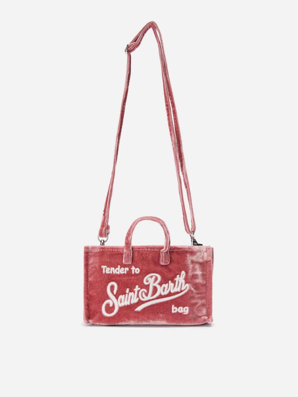 PHONE BAG IN VELLUTO ROSA MC2 SAINT BARTH - Angel Luxury