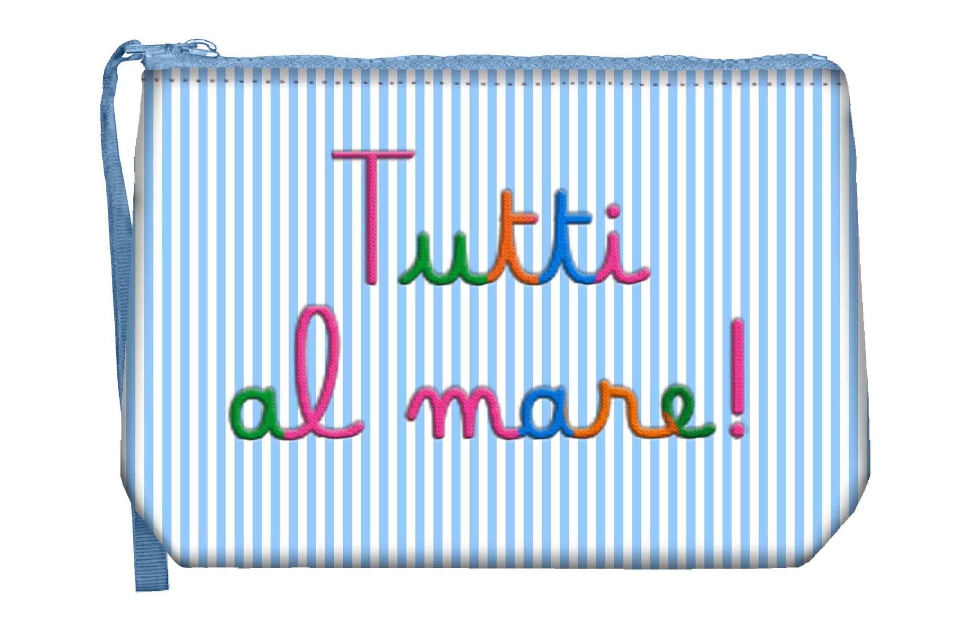 POCHETTE A RIGHE "TUTTI AL MARE" MC2 SAINT BARTH - Angel Luxury