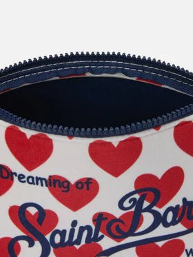 POCHETTE BIANCA CON CUORI ROSSI MC2 SAINT BARTH - Angel Luxury