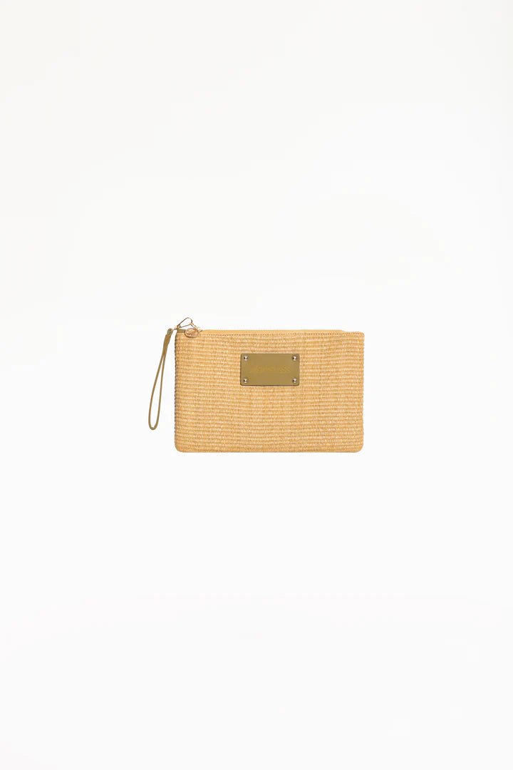 POCHETTE IN PAGLIA CUOIO 4GIVENESS - Angel Luxury