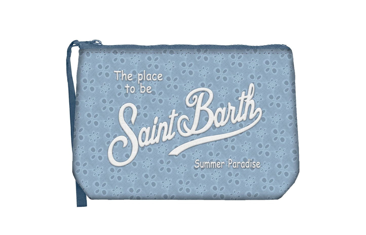 POCHETTE IN SANGALLO BLU MC2 SAINT BARTH - Angel Luxury