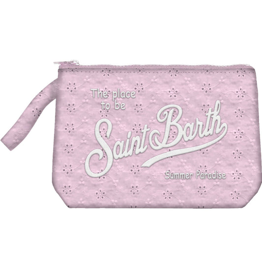 POCHETTE MC2 SAINT BARTH ROSA IN PIZZO SANGALLO - Angel Luxury