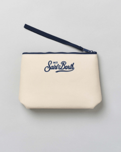 POCHETTE PANNA CON LOGO BLU ST.BARTH SPORT CLUB MC2 SAINT BARTH - Angel Luxury