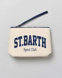 POCHETTE PANNA CON LOGO BLU ST.BARTH SPORT CLUB MC2 SAINT BARTH - Angel Luxury