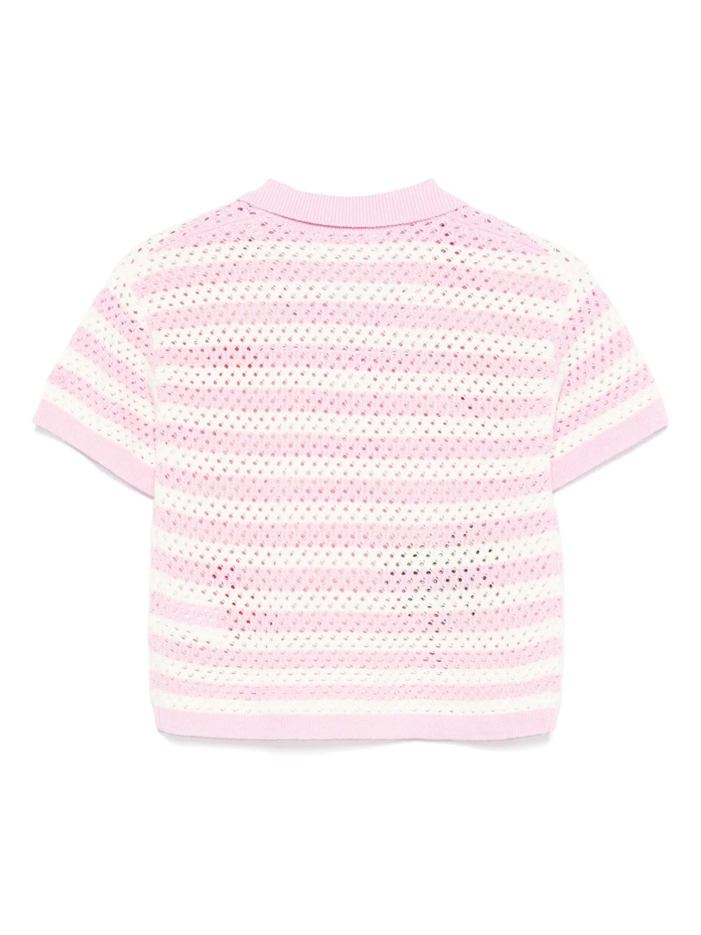 POLO AD UNCINETTO CON RICAMI MARE ROSA/BANCO MC2 SAINT BARTH - Angel Luxury