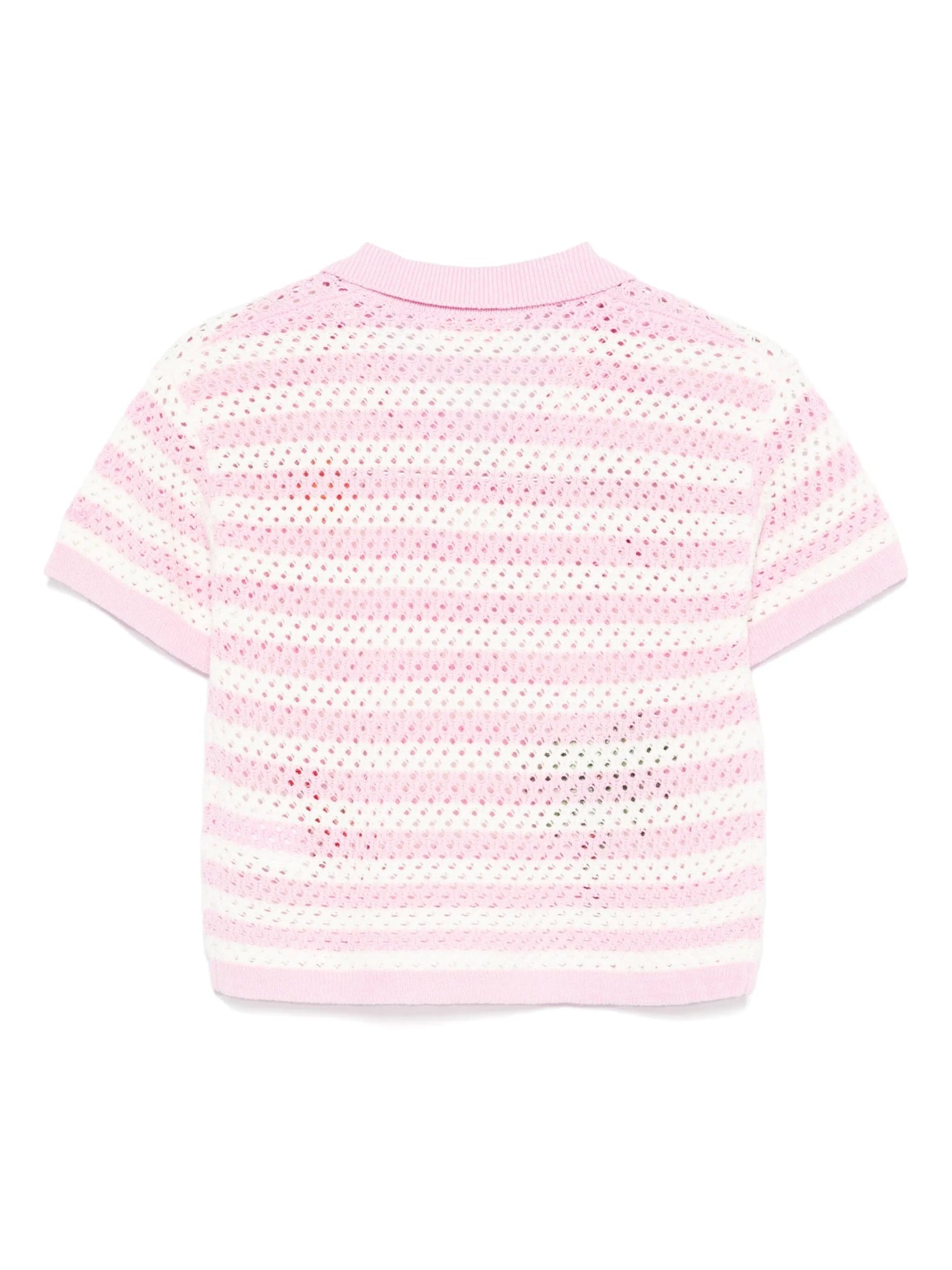 POLO AD UNCINETTO CON RICAMI MARE ROSA/BANCO MC2 SAINT BARTH - Angel Luxury