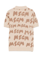 POLO BEIGE LOGATA MSGM - Angel Luxury