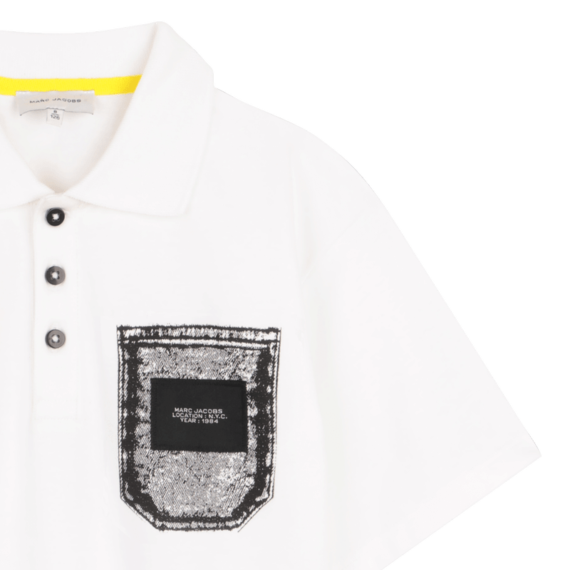 POLO BIANCA CON LOGO MARC JACOBS - Angel Luxury