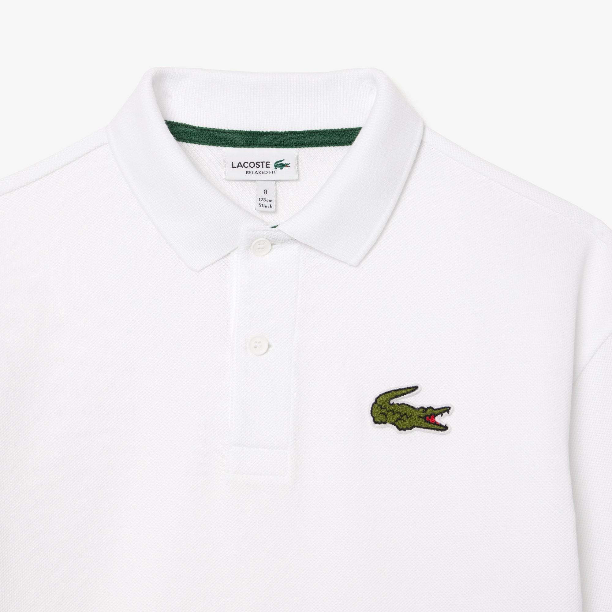 POLO BIANCA LOGO LACOSTE - Angel Luxury