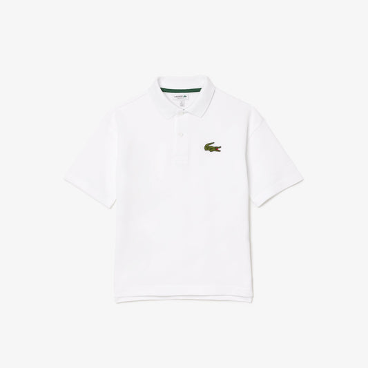 POLO BIANCA LOGO LACOSTE - Angel Luxury