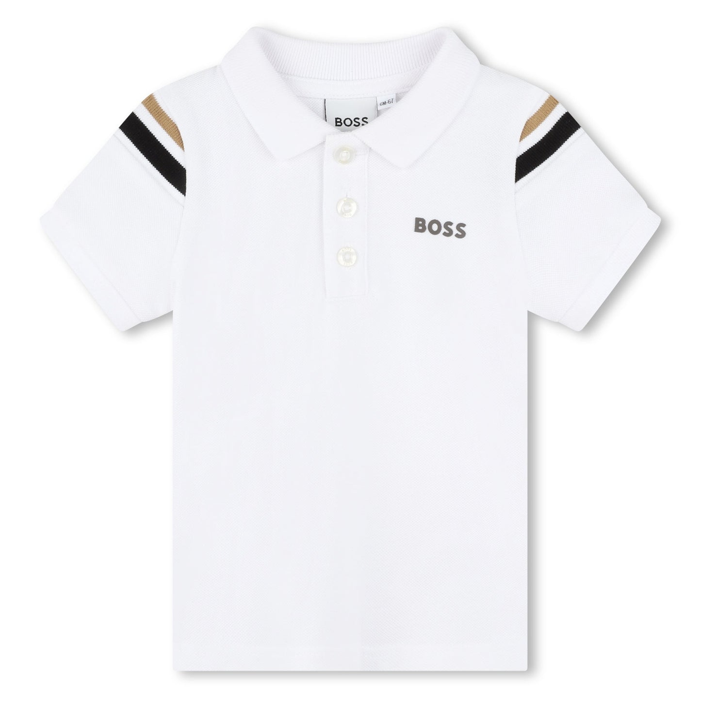POLO BIANCA SCRITTA BOSS - Angel Luxury