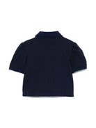 POLO BLU CON LOGO ROSSO MSGM - Angel Luxury