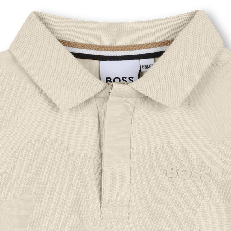 POLO CON FANTASIA SABBIA BOSS - Angel Luxury