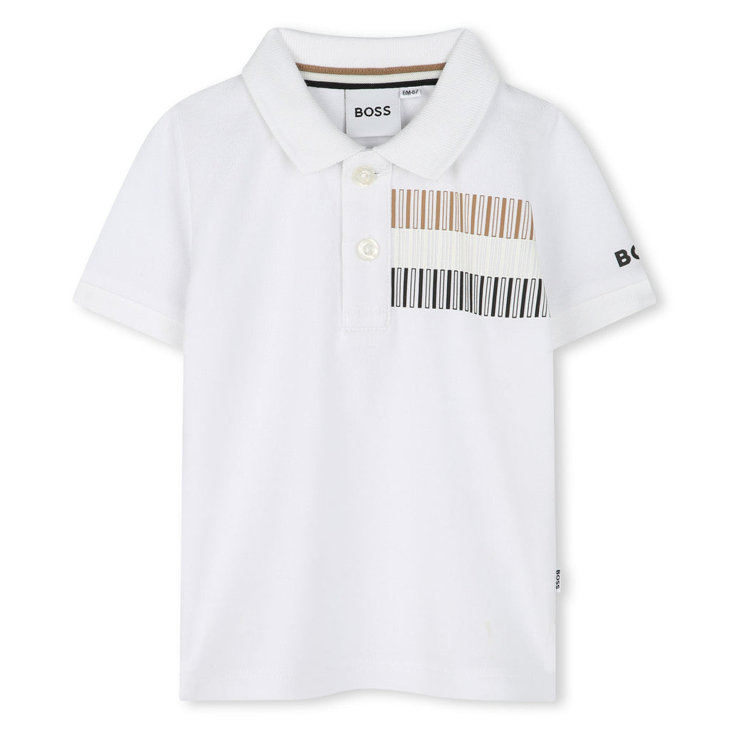 POLO CON LOGO A RIGHE HUGO BOSS - Angel Luxury