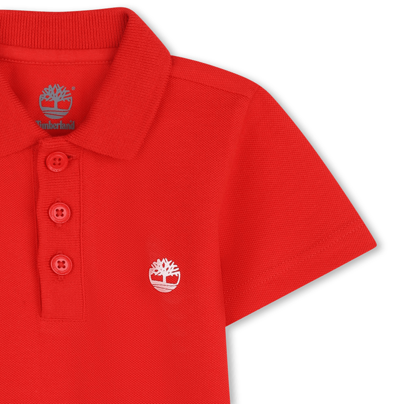 POLO ROSSA CON LOGO BIANCO TIMBERLAND - Angel Luxury