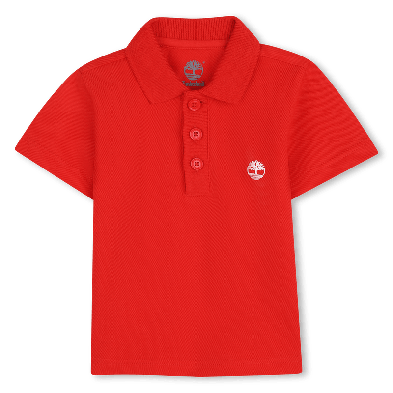 POLO ROSSA CON LOGO BIANCO TIMBERLAND - Angel Luxury