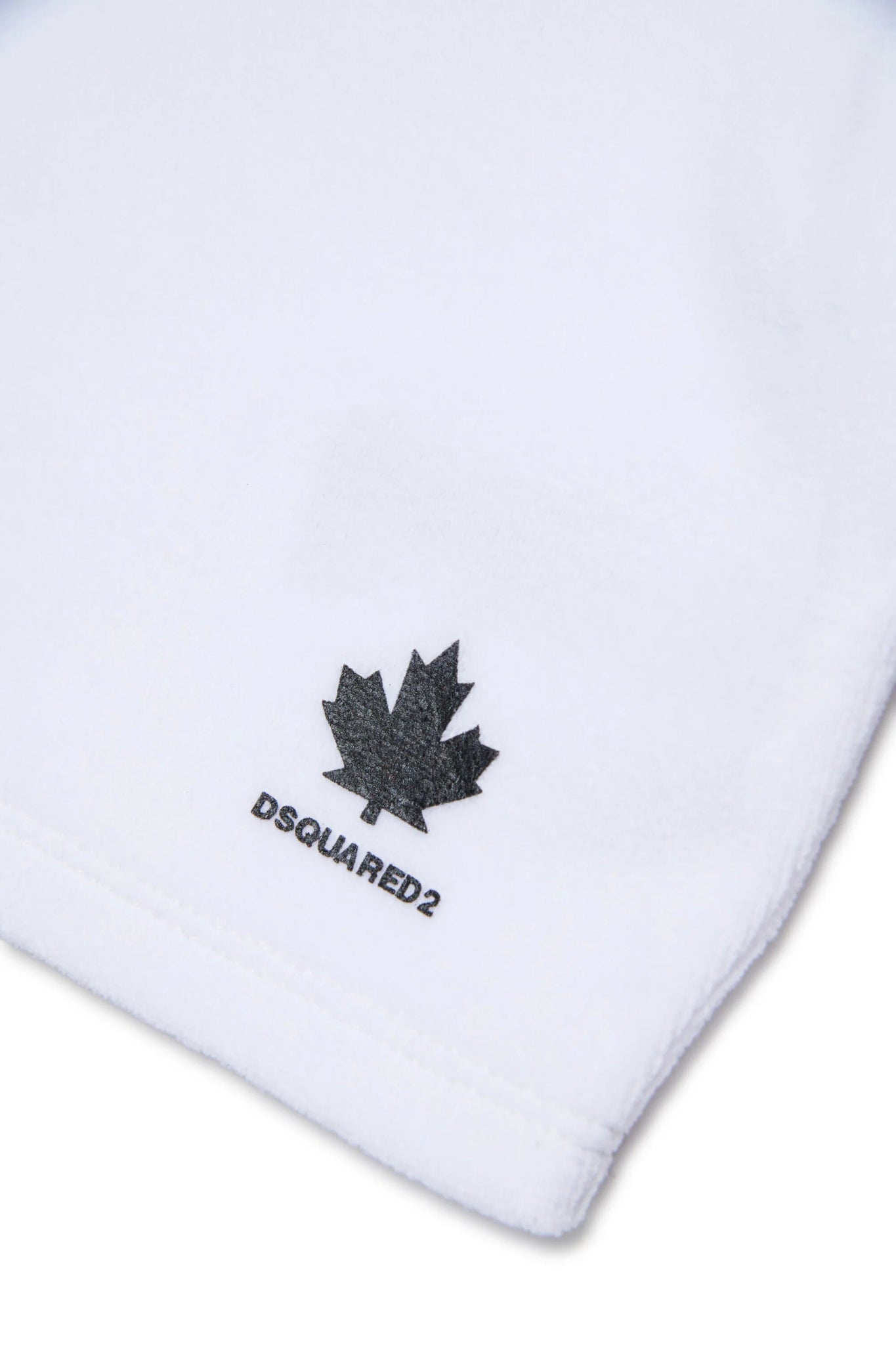 POLO T - SHIRT IN SPUGNA BIANCA CON BANDE LATERALI DSQUARED2 - Angel Luxury