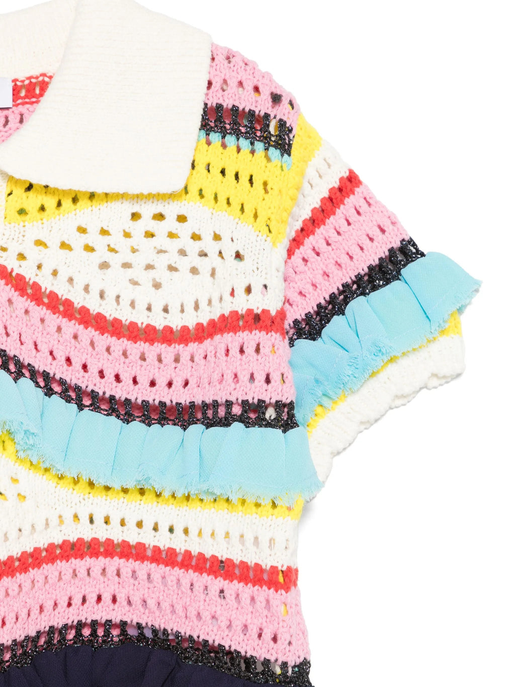 POLO TRAFORATA MULTICOLOR MSGM - Angel Luxury