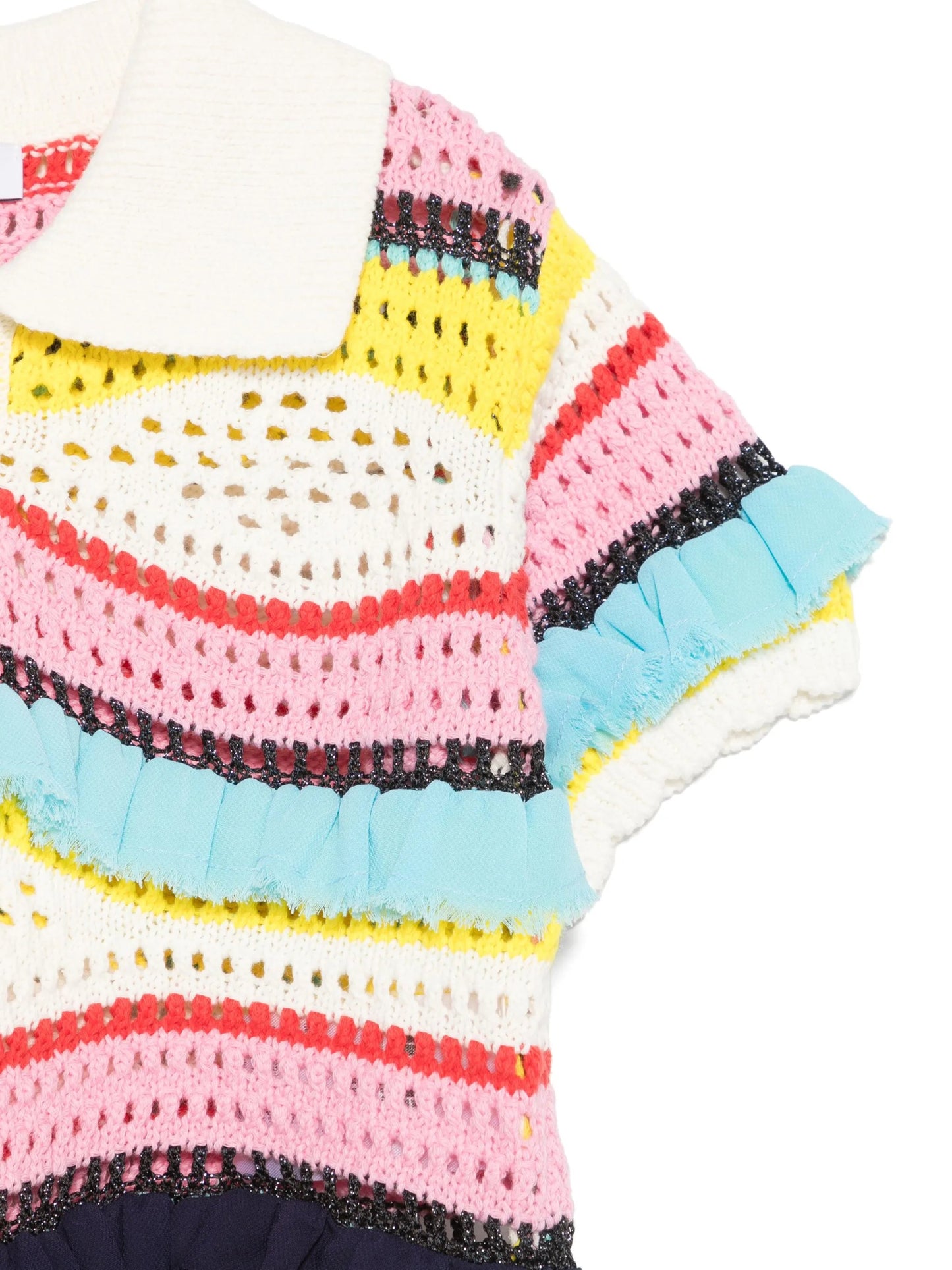 POLO TRAFORATA MULTICOLOR MSGM - Angel Luxury