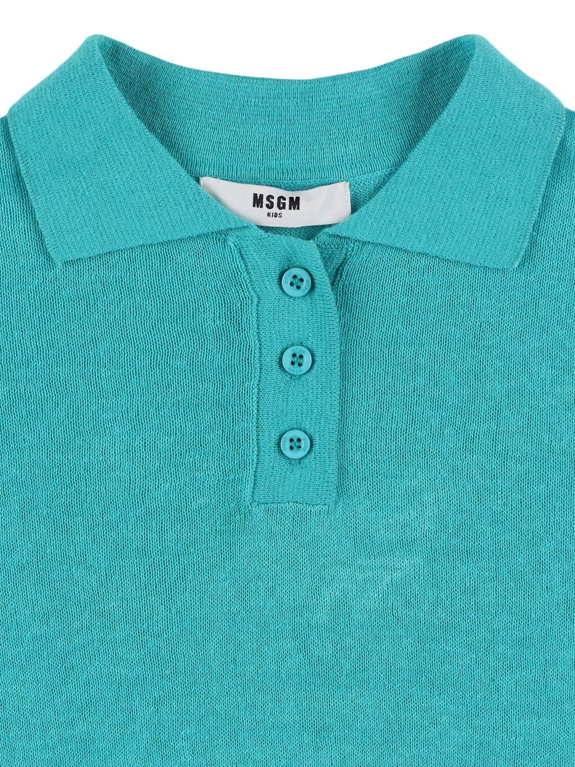 POLO VERDE ACQUA MSGM - Angel Luxury