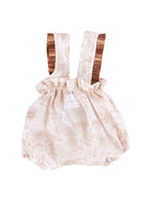 SALOPETTE BABY ECRU CON BRETELLE IN PAGLIA COCO' ET MAMA' - Angel Luxury