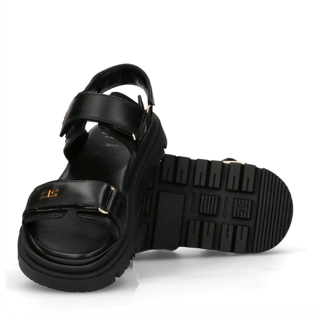 SANDALO VELCRO NERO ELISABETTA FRANCHI - Angel Luxury