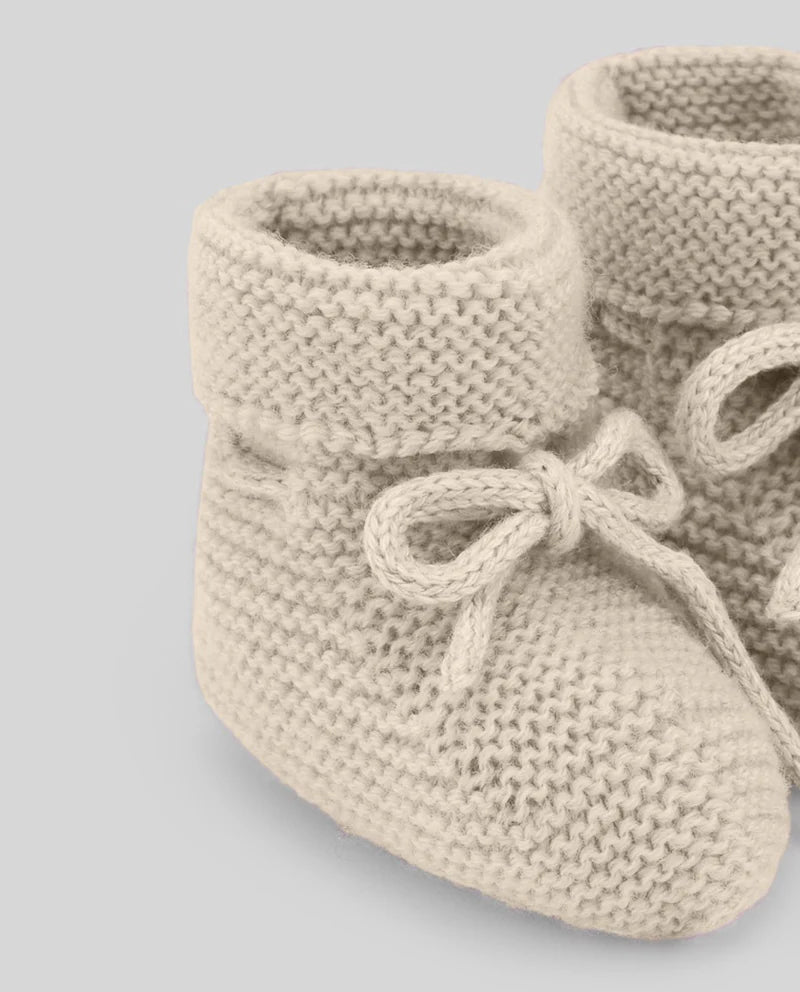 SCARPINE NEONATO IN LANA ANGORA PAZ RODRIGUEZ - Angel Luxury