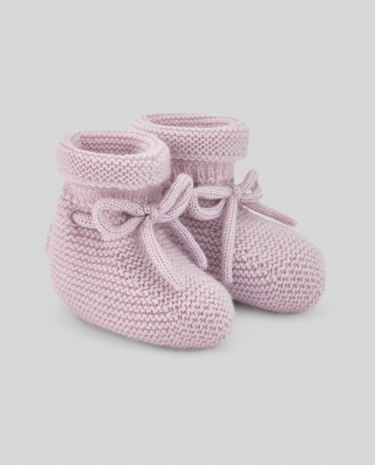 SCARPINE NEONATO IN LANA MALVA PAZ RODRIGUEZ - Angel Luxury