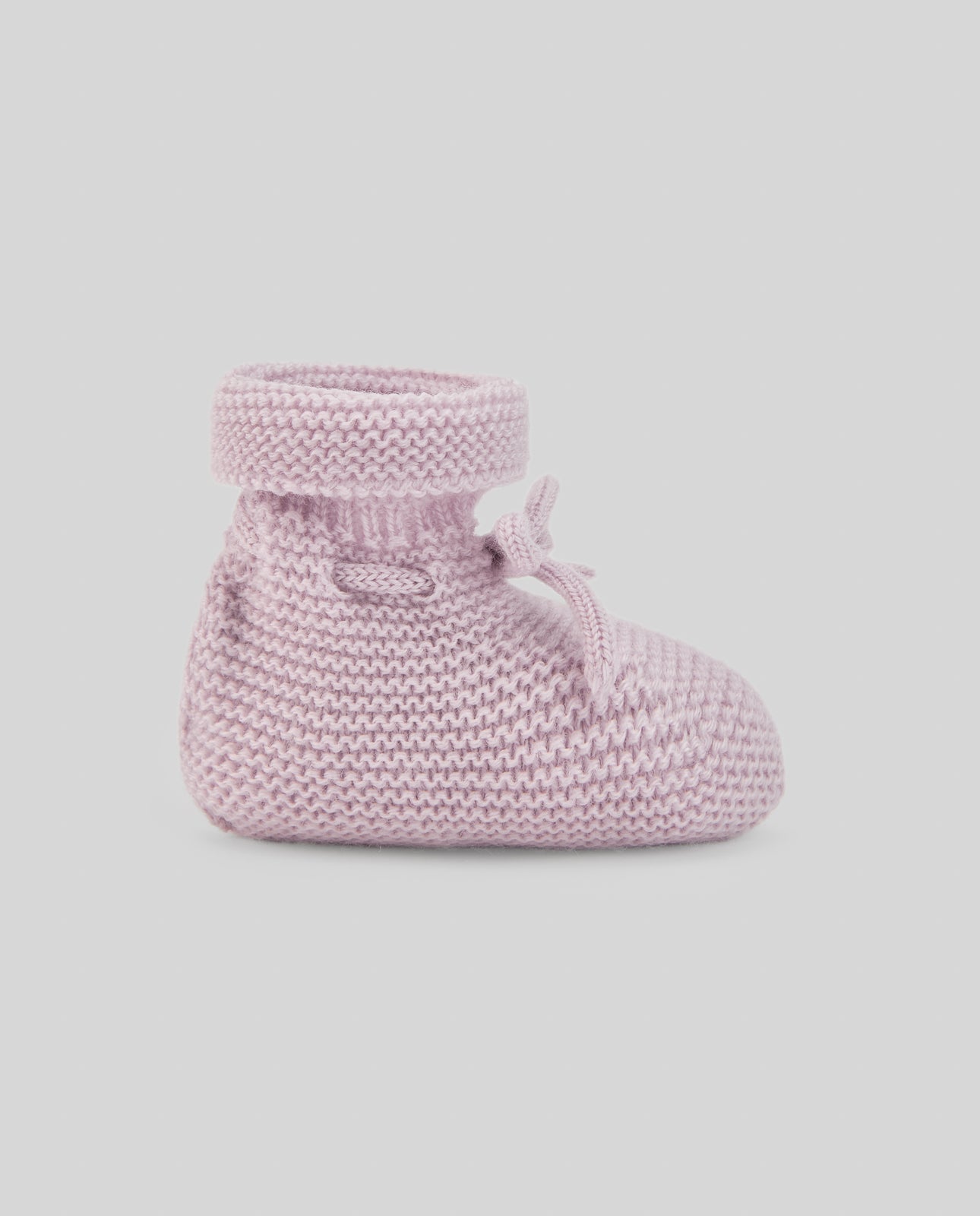 SCARPINE NEONATO IN LANA MALVA PAZ RODRIGUEZ - Angel Luxury