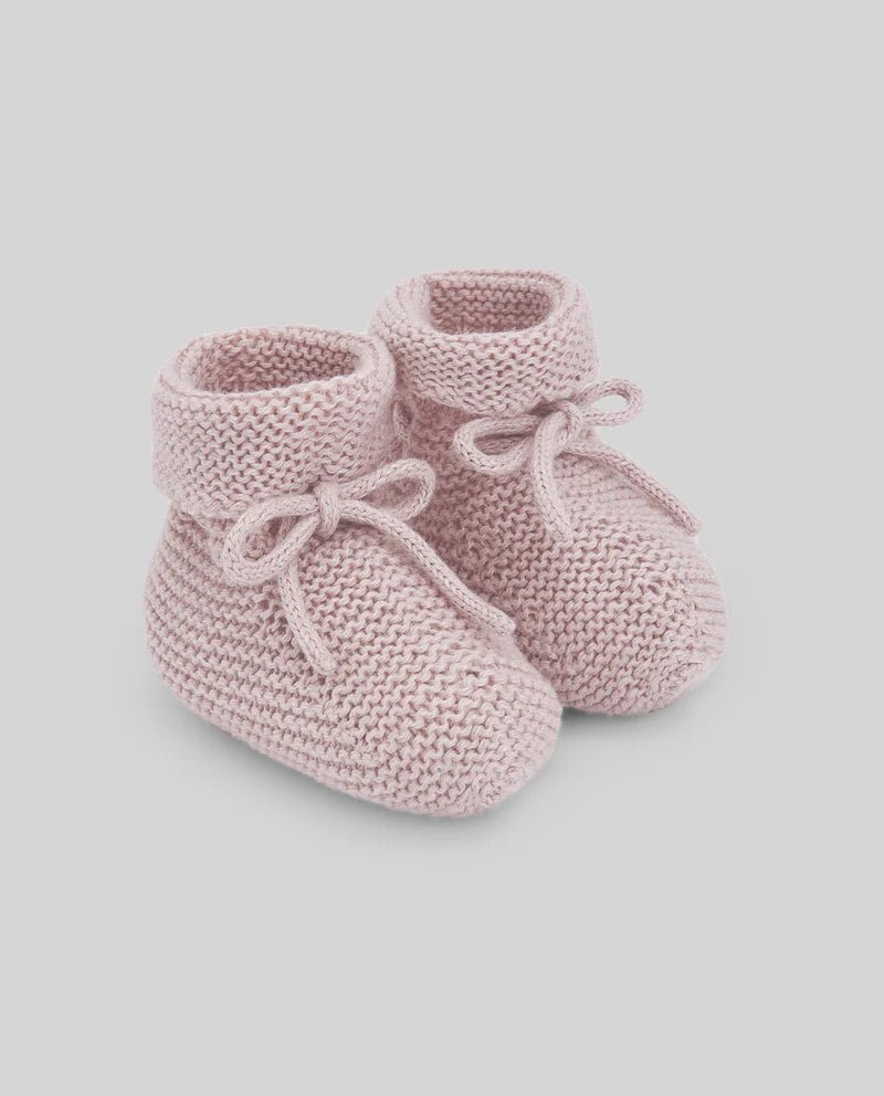 SCARPINE NEONATO IN LANA ROSA PALO PAZ RODRIGUEZ - Angel Luxury