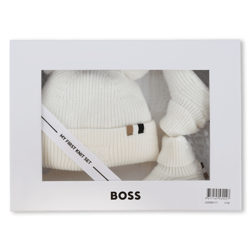 SET BERRETTO+BABBUCCE PANNA HUGO BOSS - Angel Luxury