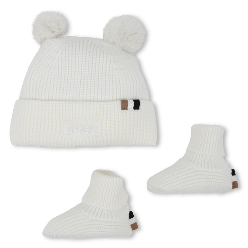 SET BERRETTO+BABBUCCE PANNA HUGO BOSS - Angel Luxury