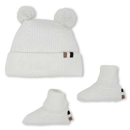 SET BERRETTO+BABBUCCE PANNA HUGO BOSS - Angel Luxury
