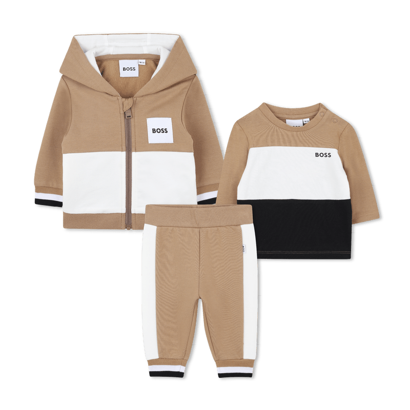 SET DI 3PZ FELPA - PANTALONE E T - SHIRT TRICOLORE HUGO BOSS - Angel Luxury