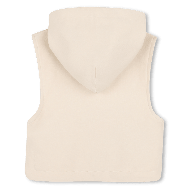 SET DI T - SHIRT+FELPA+BERMUDA BEIGE CON LOGO GOMMATO BIANCO BOSS - Angel Luxury
