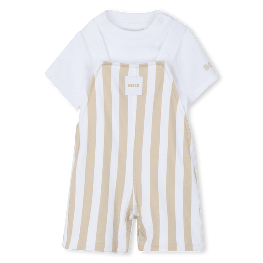 SET MAGLIA+PAGLIACCETTO BIANCO/BEIGE BOSS - Angel Luxury
