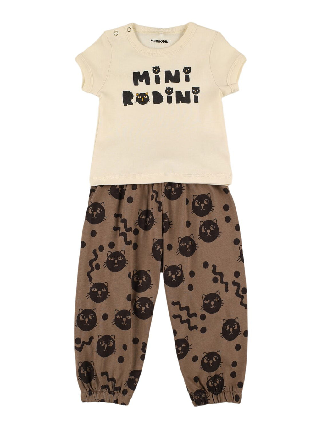 SET T - SHIRT E PANTALONE LOGATO MINI RODINI - Angel Luxury