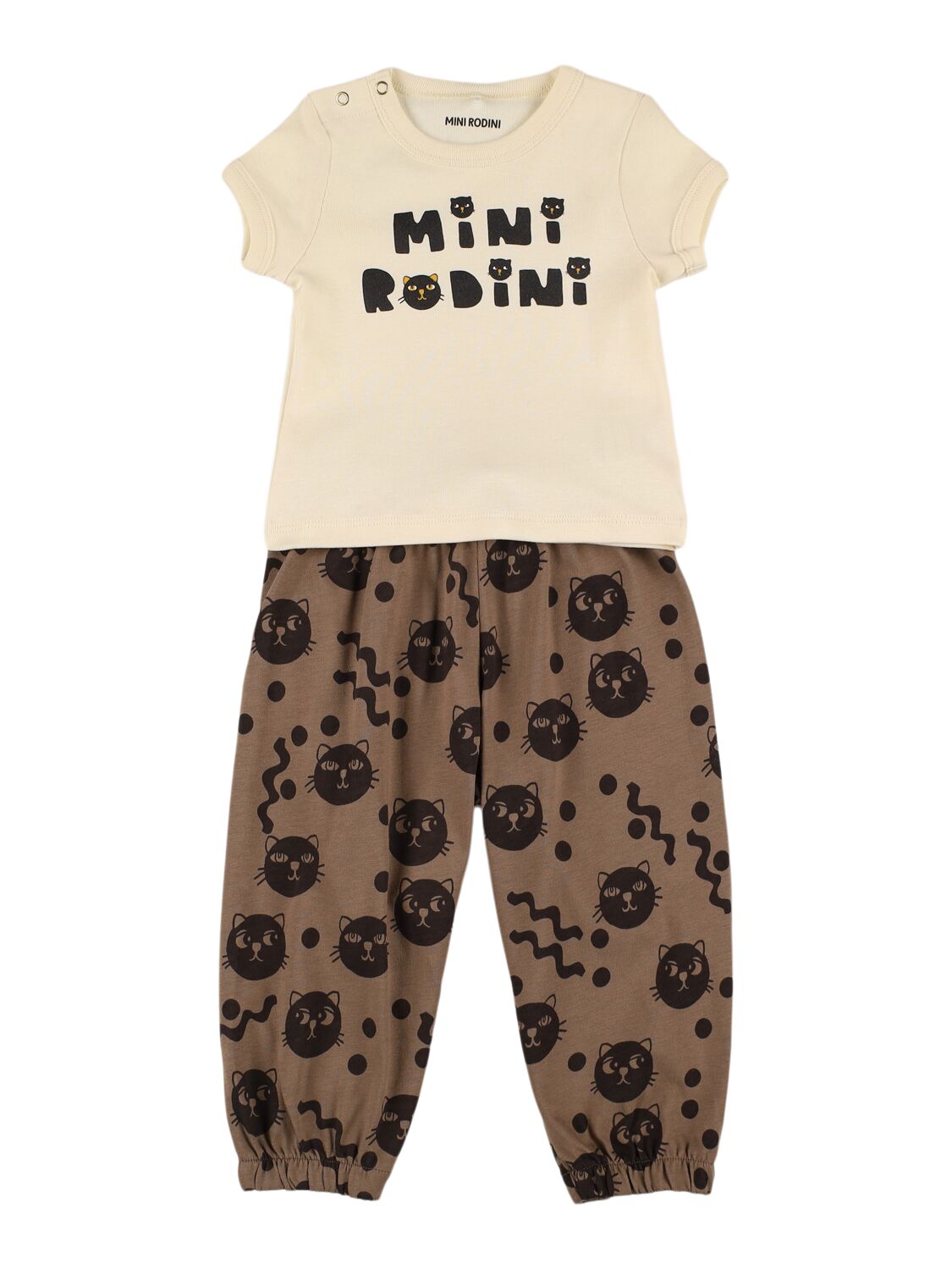 SET T - SHIRT E PANTALONE LOGATO MINI RODINI - Angel Luxury