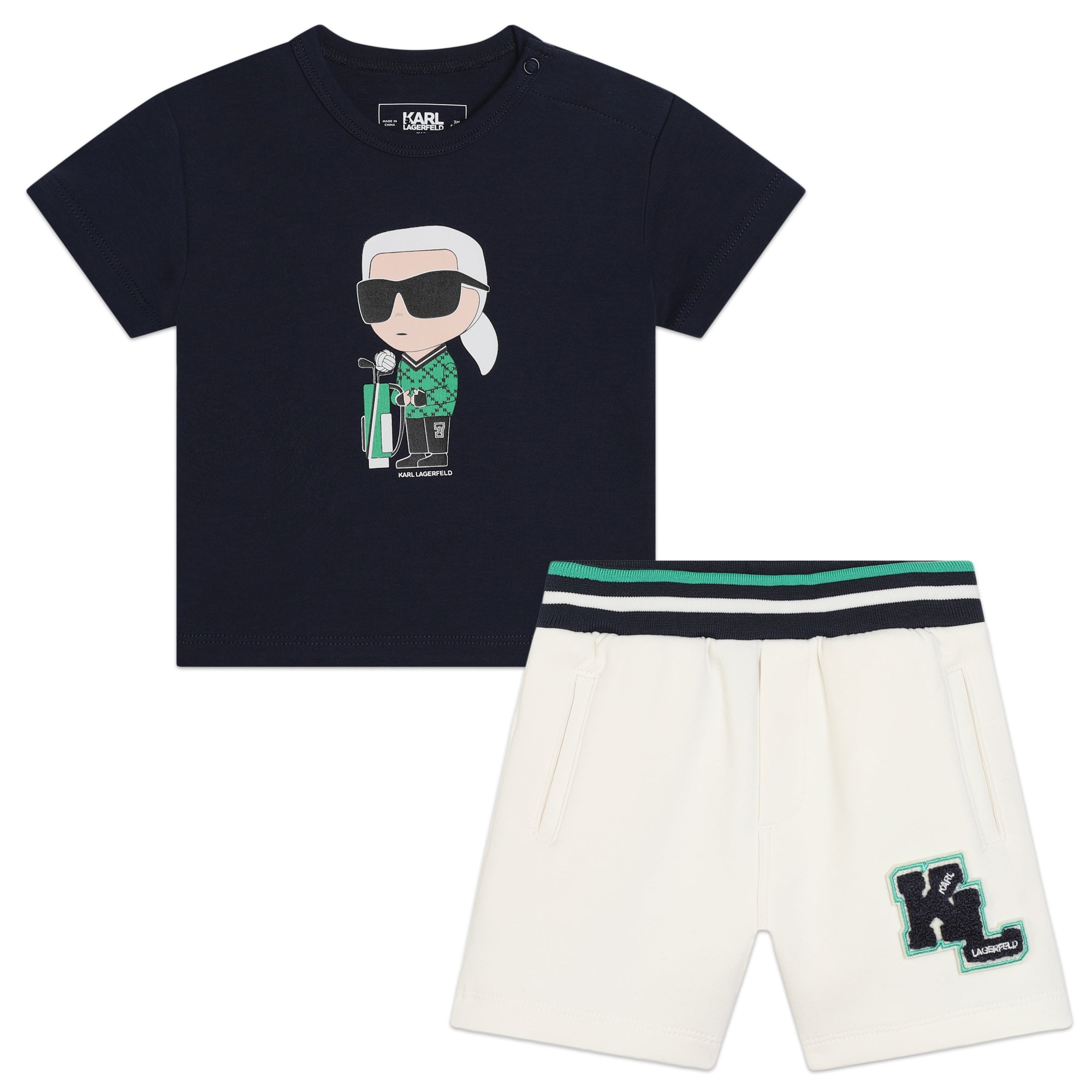 SET T-SHIRT E SHORTS KARL LAGERFELD - Angel Luxury