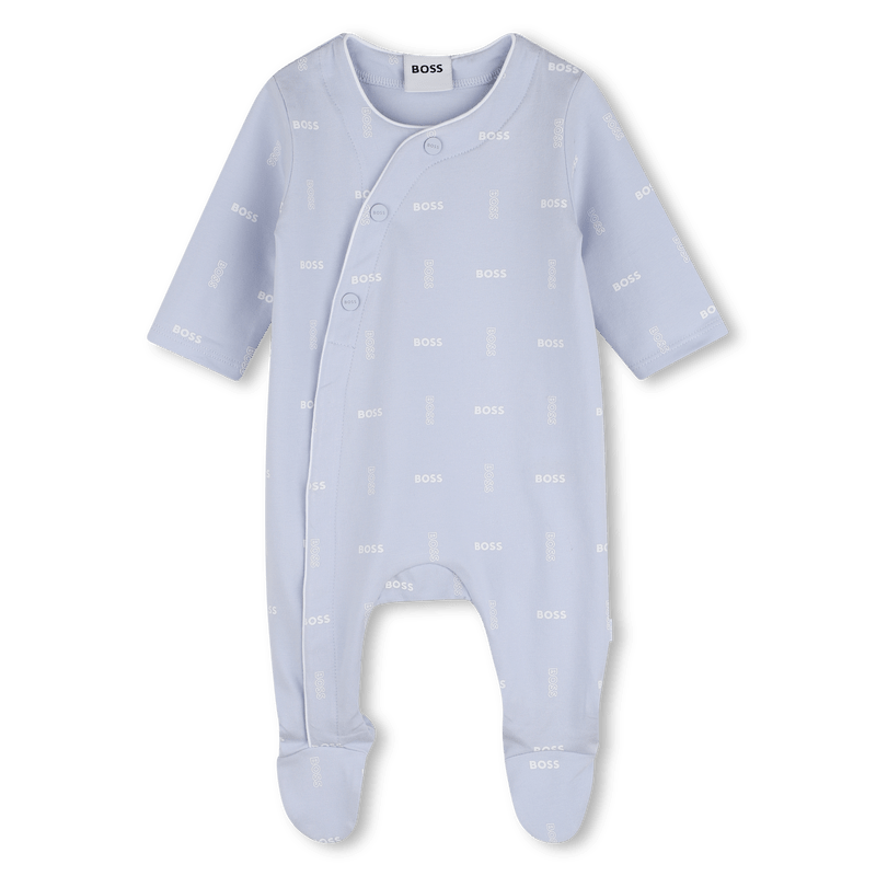 SET TUTINA+BAVETTO+BERRETTO AZZURRO BOSS - Angel Luxury