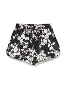 SHORTS A FIORI NERO - BURRO ELISABETTA FRANCHI - Angel Luxury