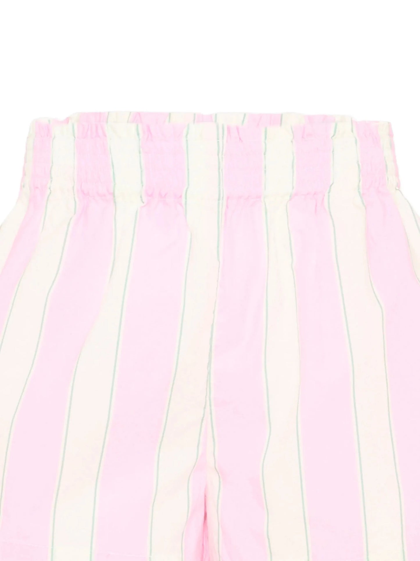 SHORTS A RIGHE ROSA/BIANCO E LOGO BLU MC2 SAINT BARTH - Angel Luxury