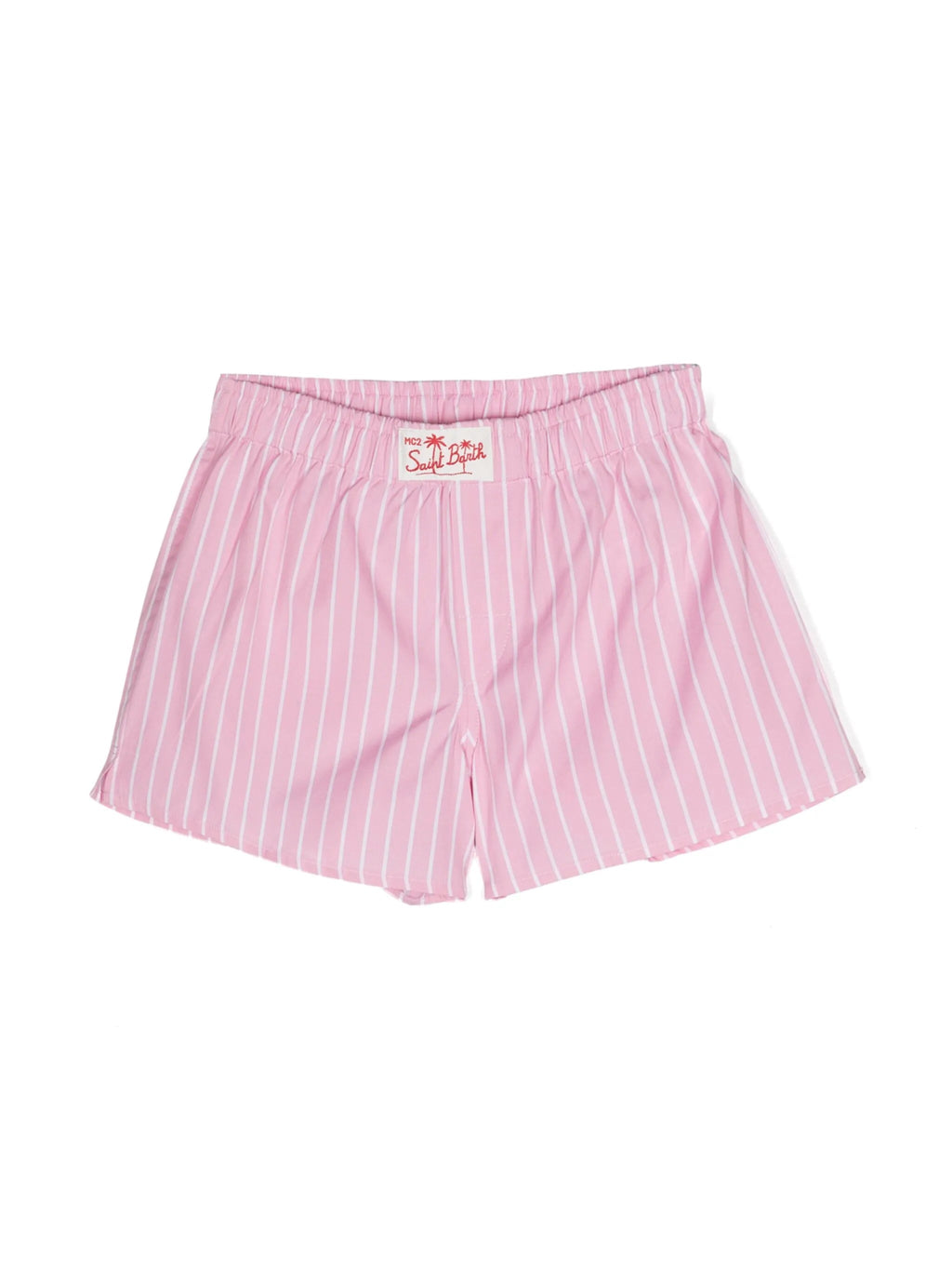 SHORTS A RIGHE ROSA/BIANCO MC2 SAINT BARTH - Angel Luxury