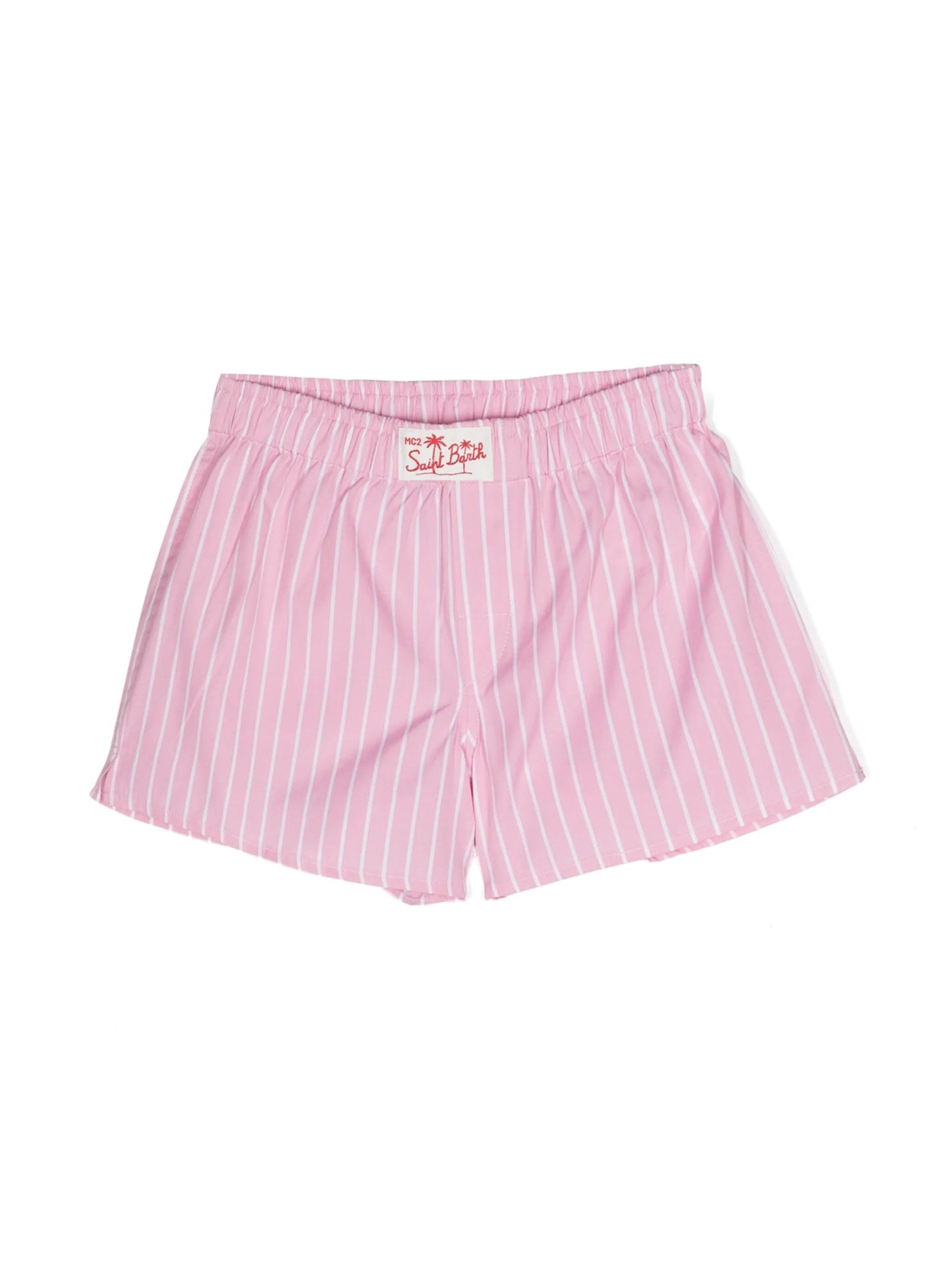 SHORTS A RIGHE ROSA/BIANCO MC2 SAINT BARTH - Angel Luxury