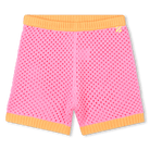 SHORTS AD UNCINETTO ROSA/ARANCIO BILLIEBLUSH - Angel Luxury